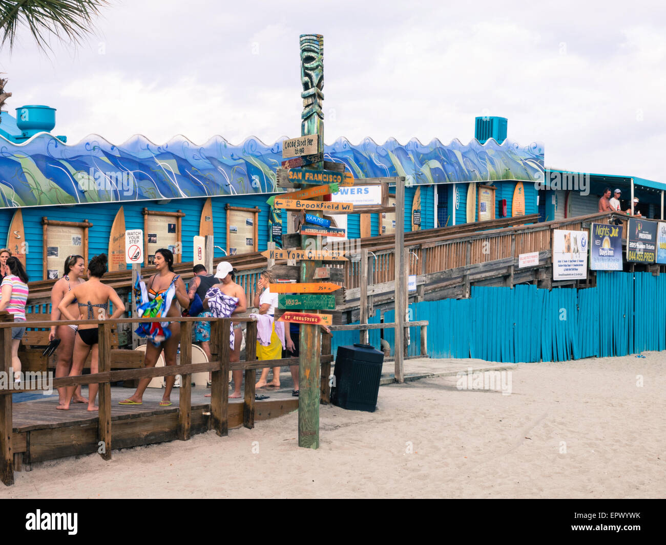 Cocoa Beach Pier Florida, USA Stock Photo Alamy
