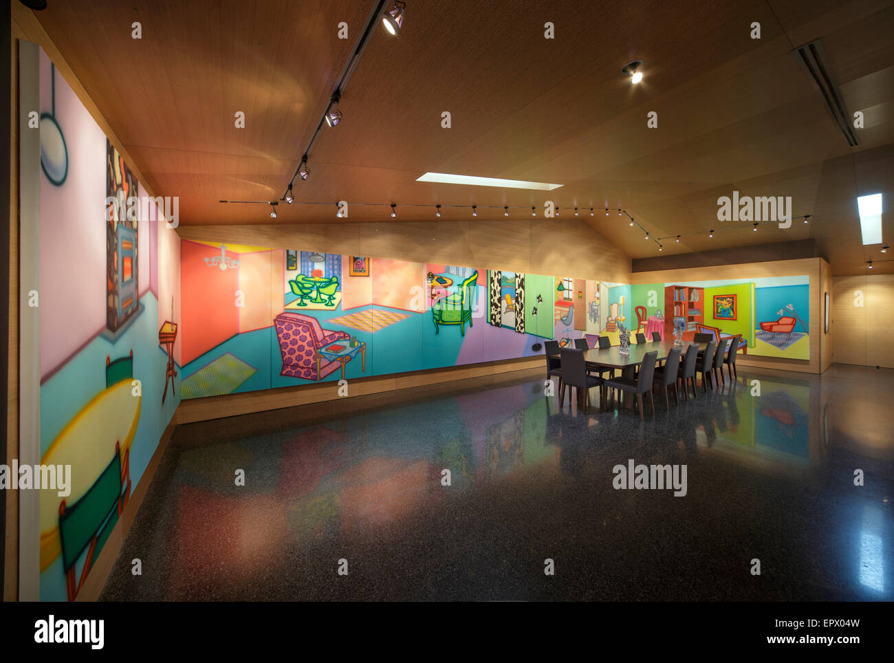 Dining area in Lyon Housemuseum, Kew, Melbourne, Australia Stock Photo