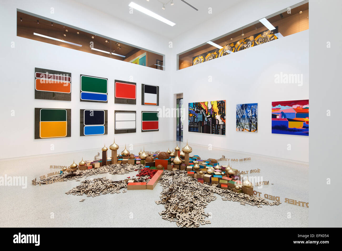 Interior gallery of Lyon Housemuseum, Kew, Melbourne, Australia Stock