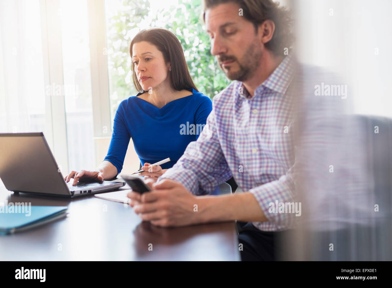 Business meeting man woman hi-res stock photography and images - Alamy
