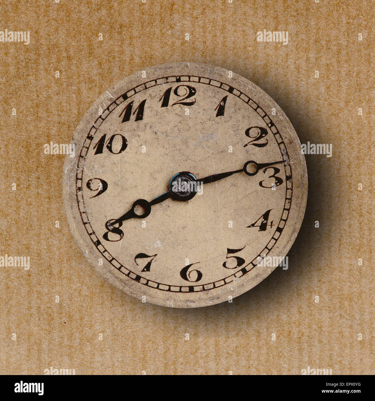 background with a vintage clock on an old surface Stock Photo - Alamy