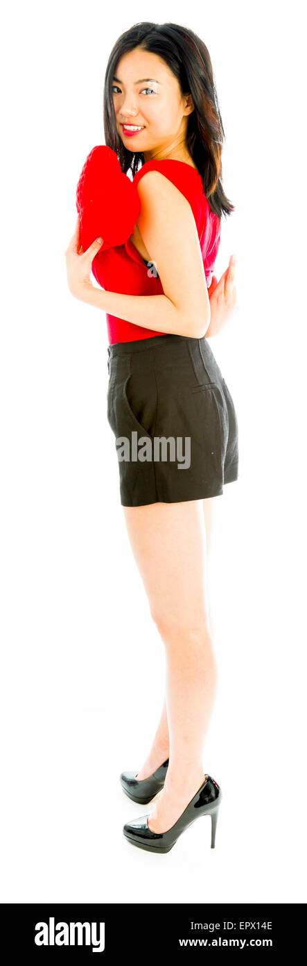 Back view young asian woman Cut Out Stock Images & Pictures - Alamy