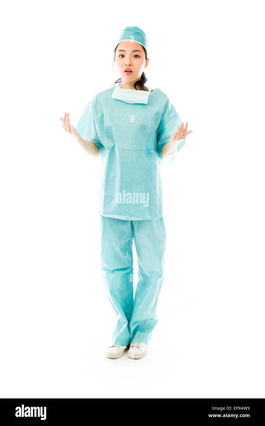 Asian Female Surgeon Looking Shocked Stock Photo Alamy Asian Female Surgeon Looking Shocked Stock Photo Alamy