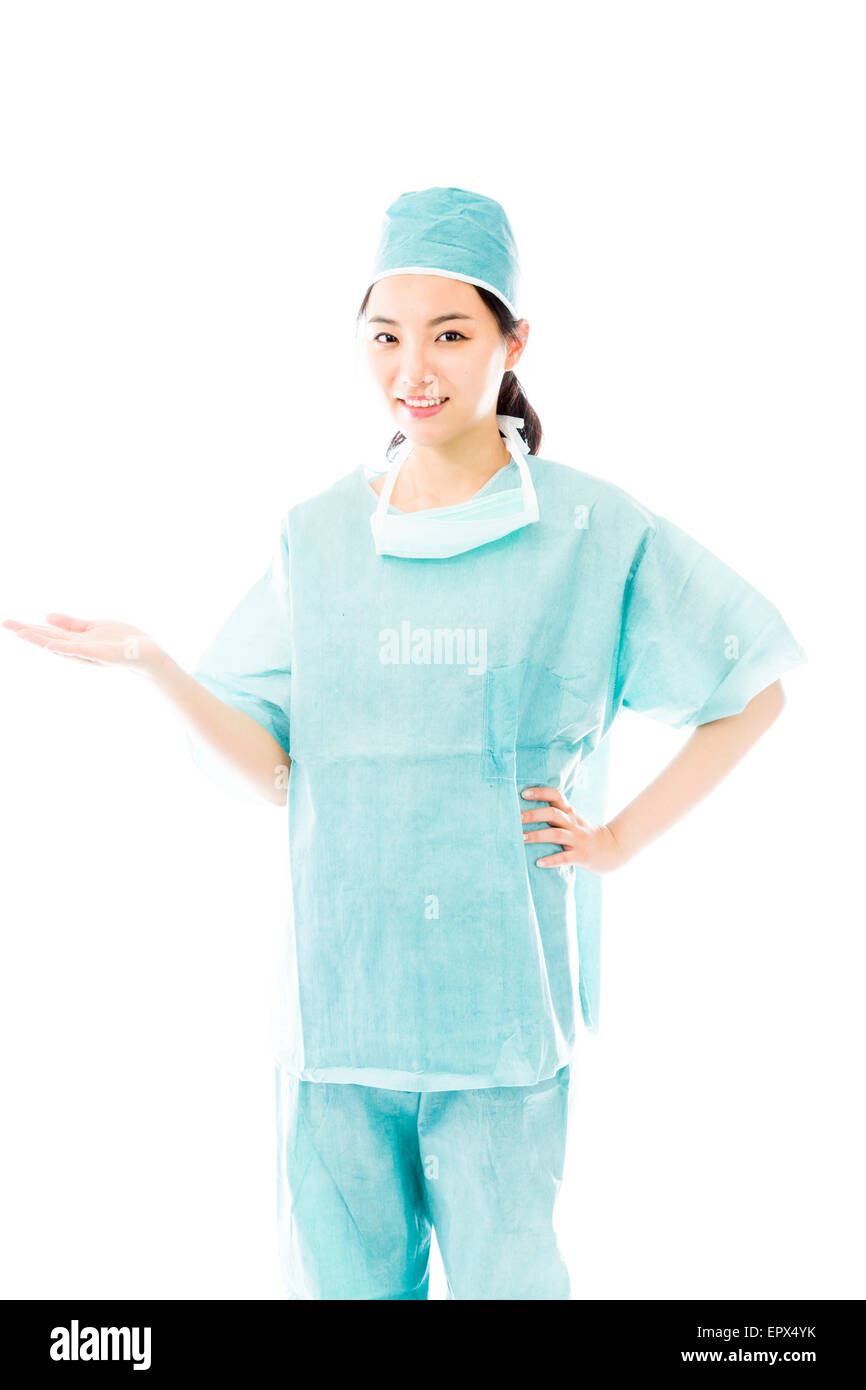 Asian Female Surgeon Showing Something Stock Photo Alamy Asian Female Surgeon Showing Something Stock Photo Alamy