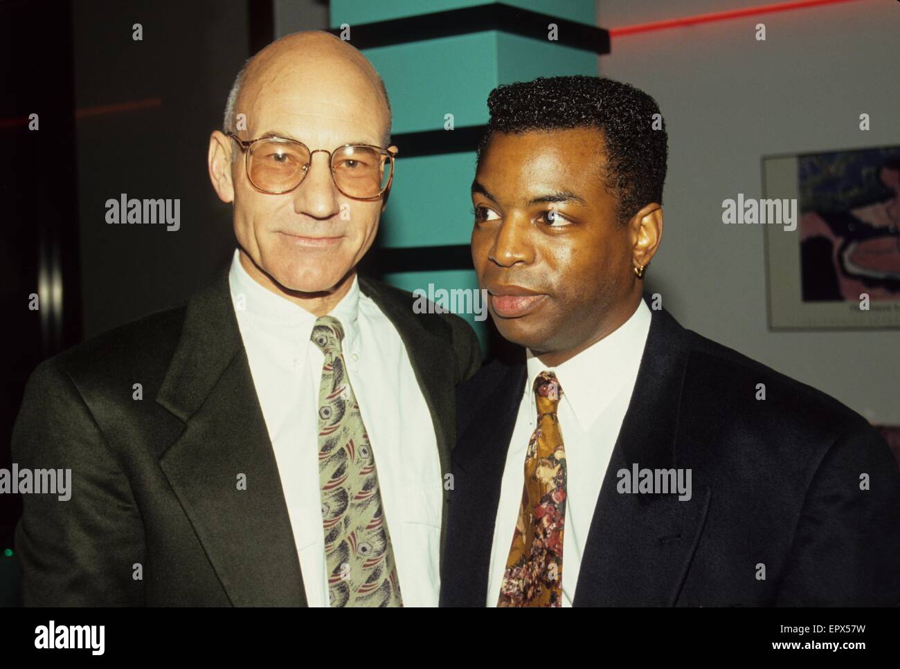 PATRICK STEWART with Levar Burton.l2951. Tom Rodriguez Globe