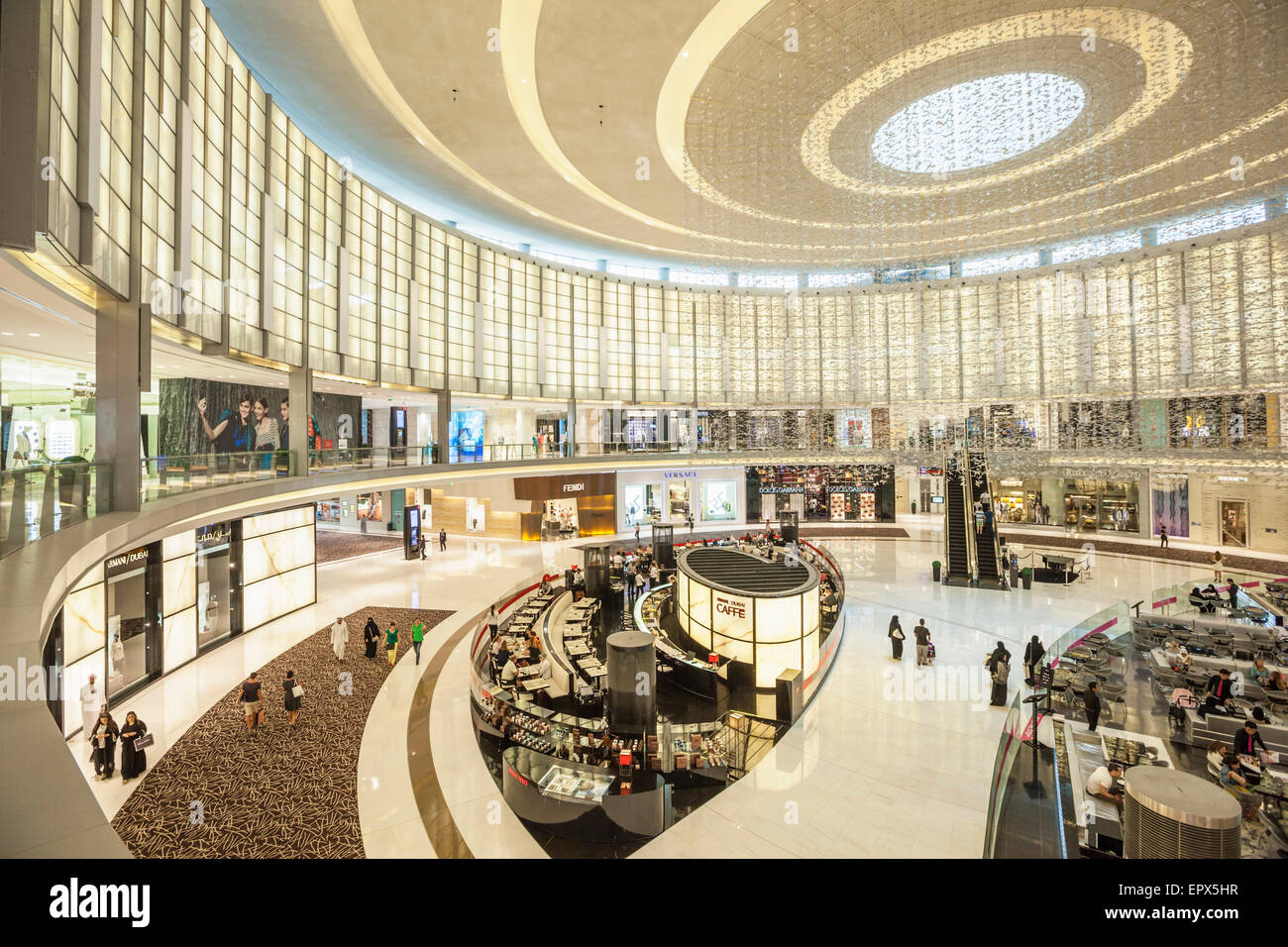 Dubai Mall interior, Dubai City, United Arab Emirates, UAE, Middle East Stock Photo