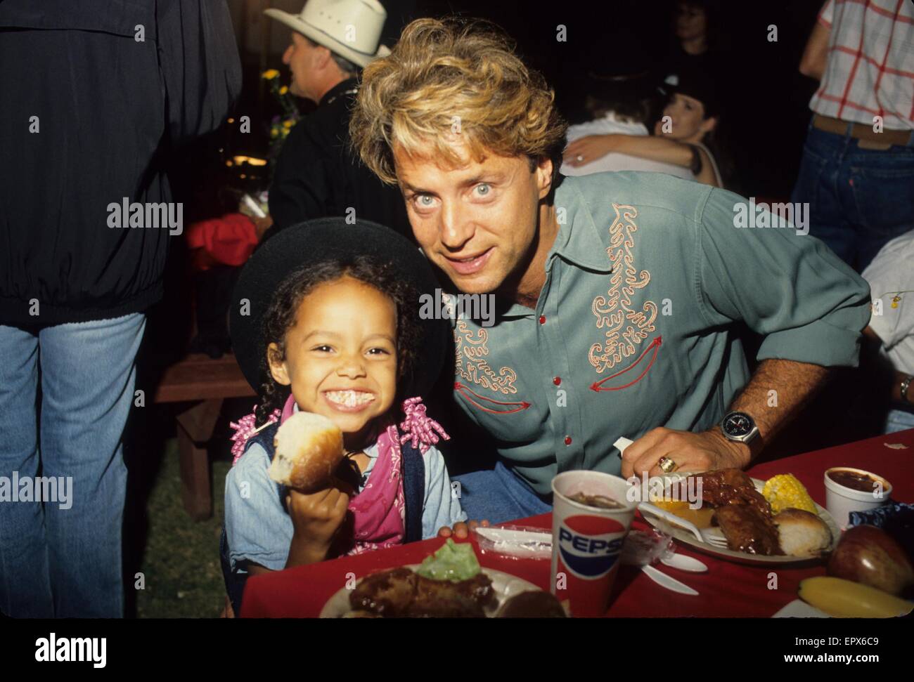 SHADOE STEVENS with daughter Amber. © Bob V. Noble/Globe Photos/ZUMA Wire/Alamy Live News Stock