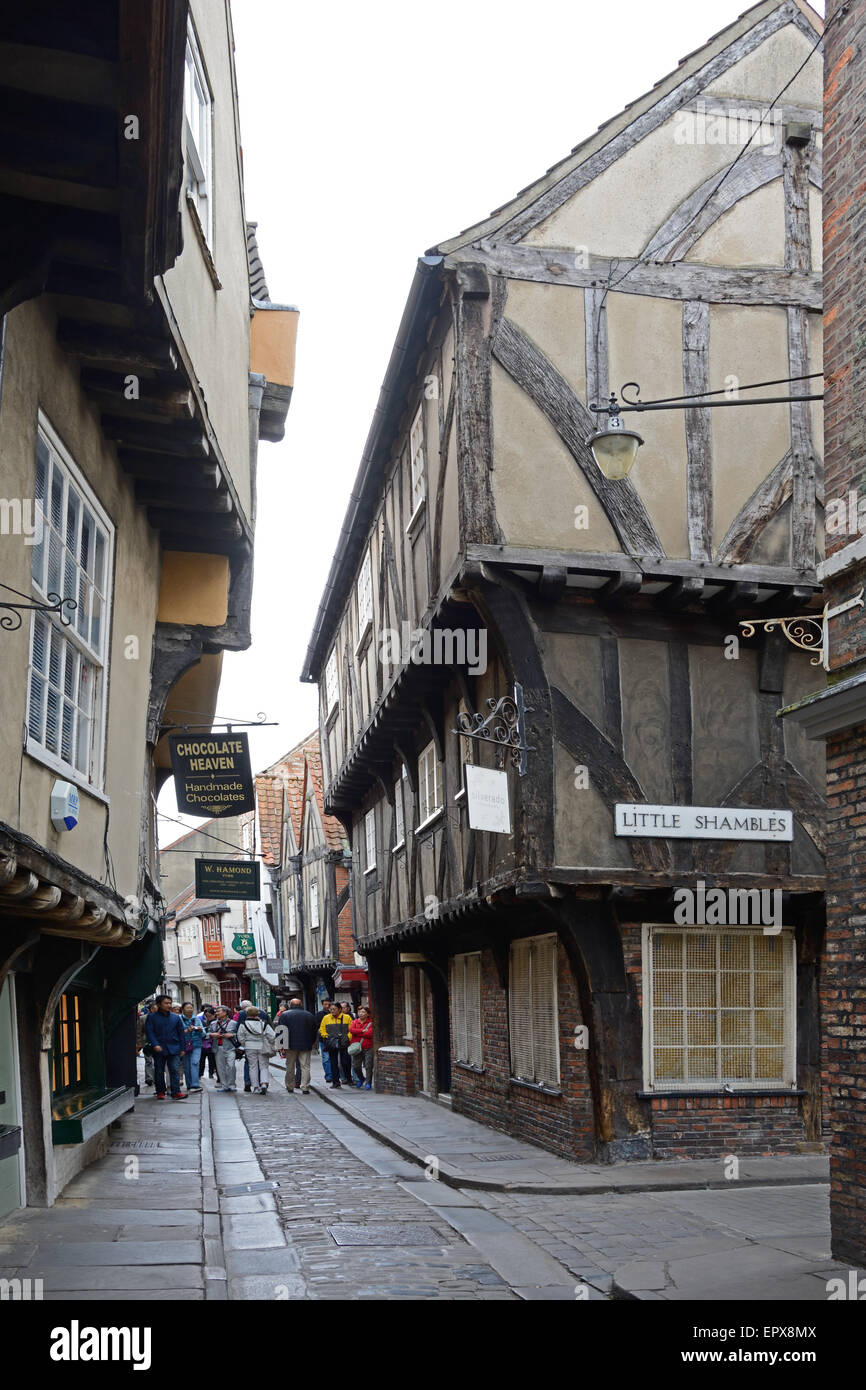 York, The Shambles, medieval, York, England Stock Photo Alamy