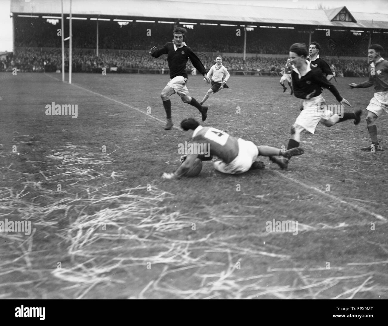 Action from the Wales v Scotland Home Nations Championship held at St