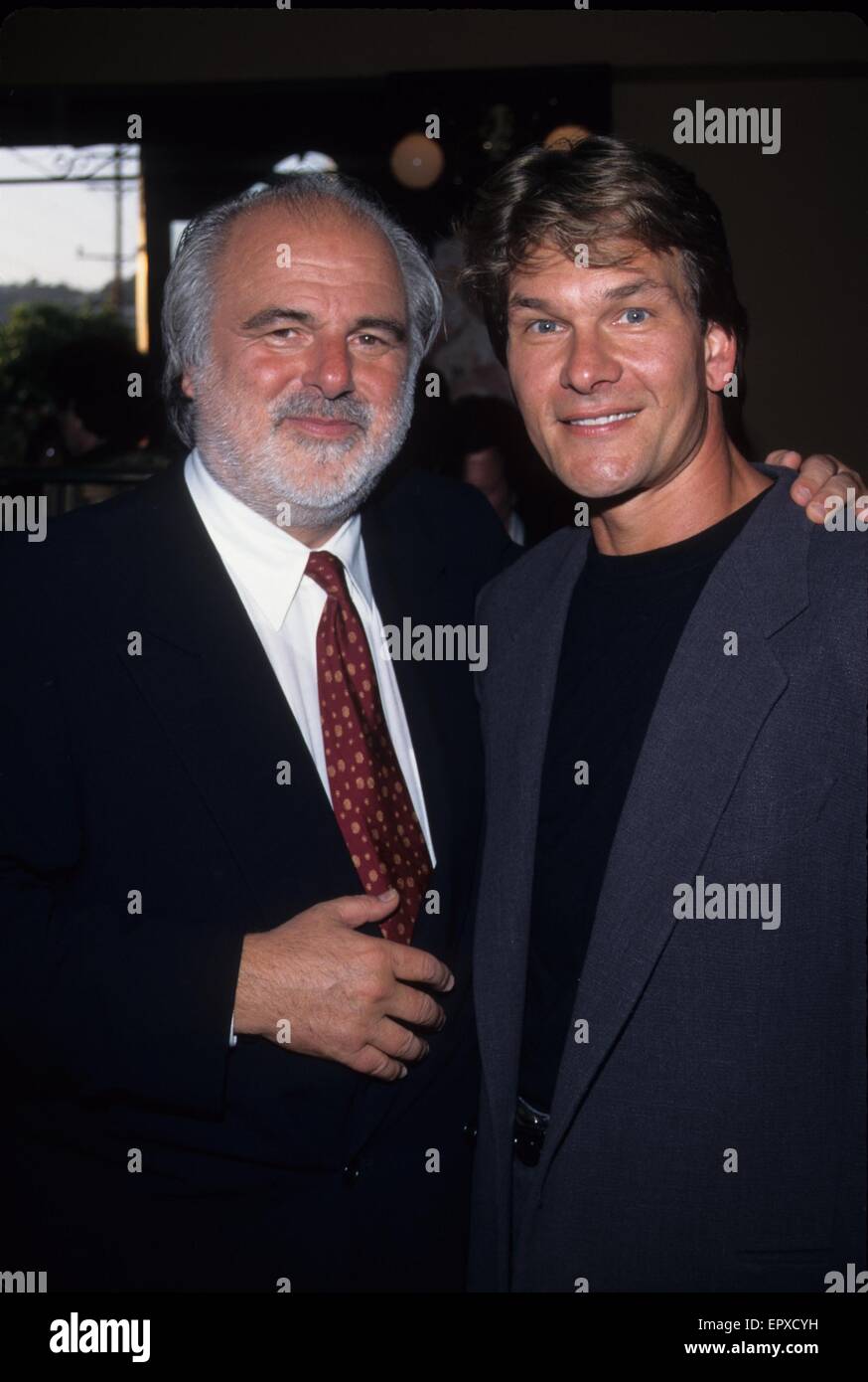 Celebrating Milton Katselas.PATRICK SWAYZE with Milton Katselas 1996