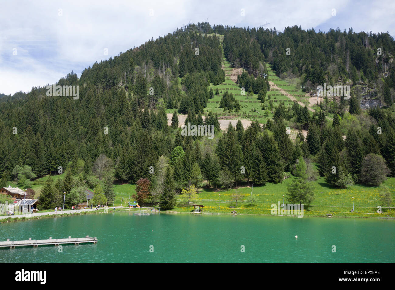 Lake Vonnes ( Lac de Vonnes) at Châtel, HauteSavoie, RhôneAlpes