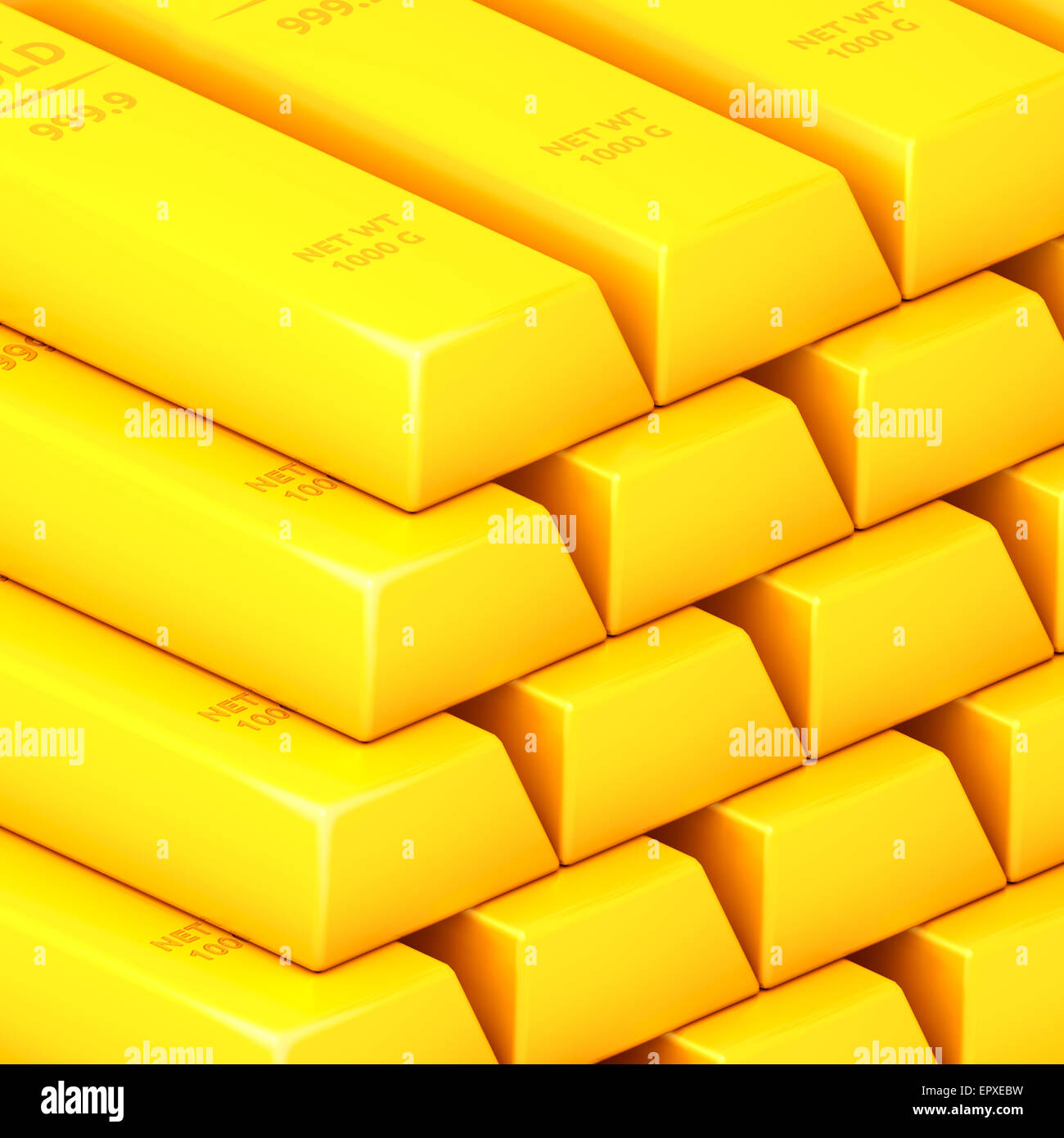 Gold 3d Rendering 3D rendering of the gold Stock Photo - Alamy