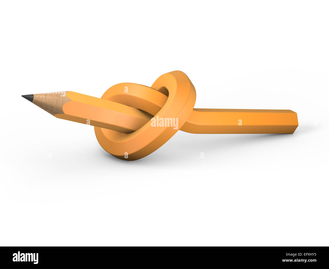 Flexible Pencil On A Turquoise Notebook Bent Pencils Twocolor Stock Photo -  Download Image Now - iStock
