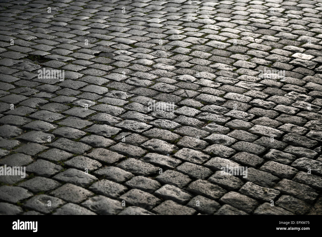 A Cobblestone Road Stock Photo Alamy