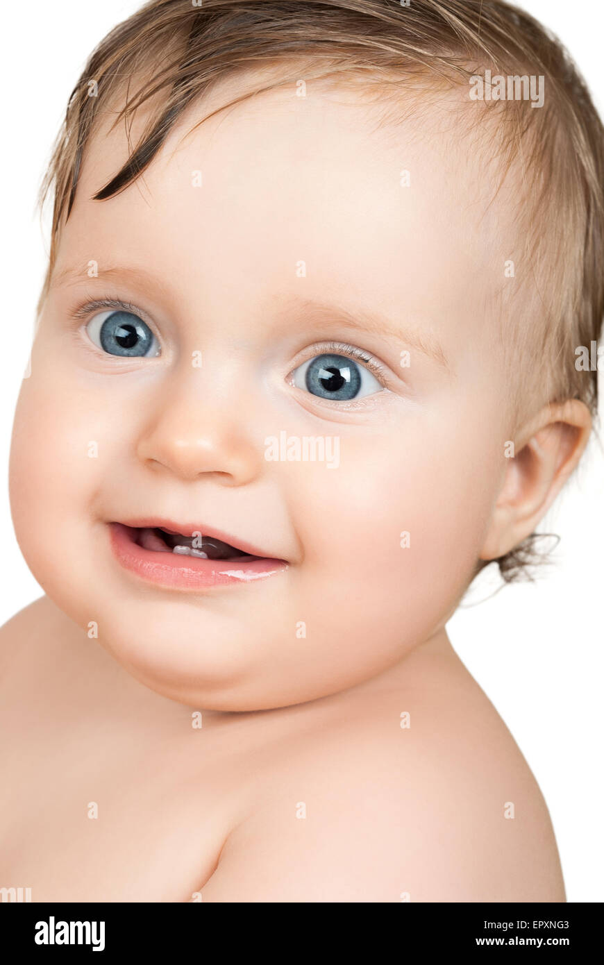 baby portrait on white Stock Photo - Alamy