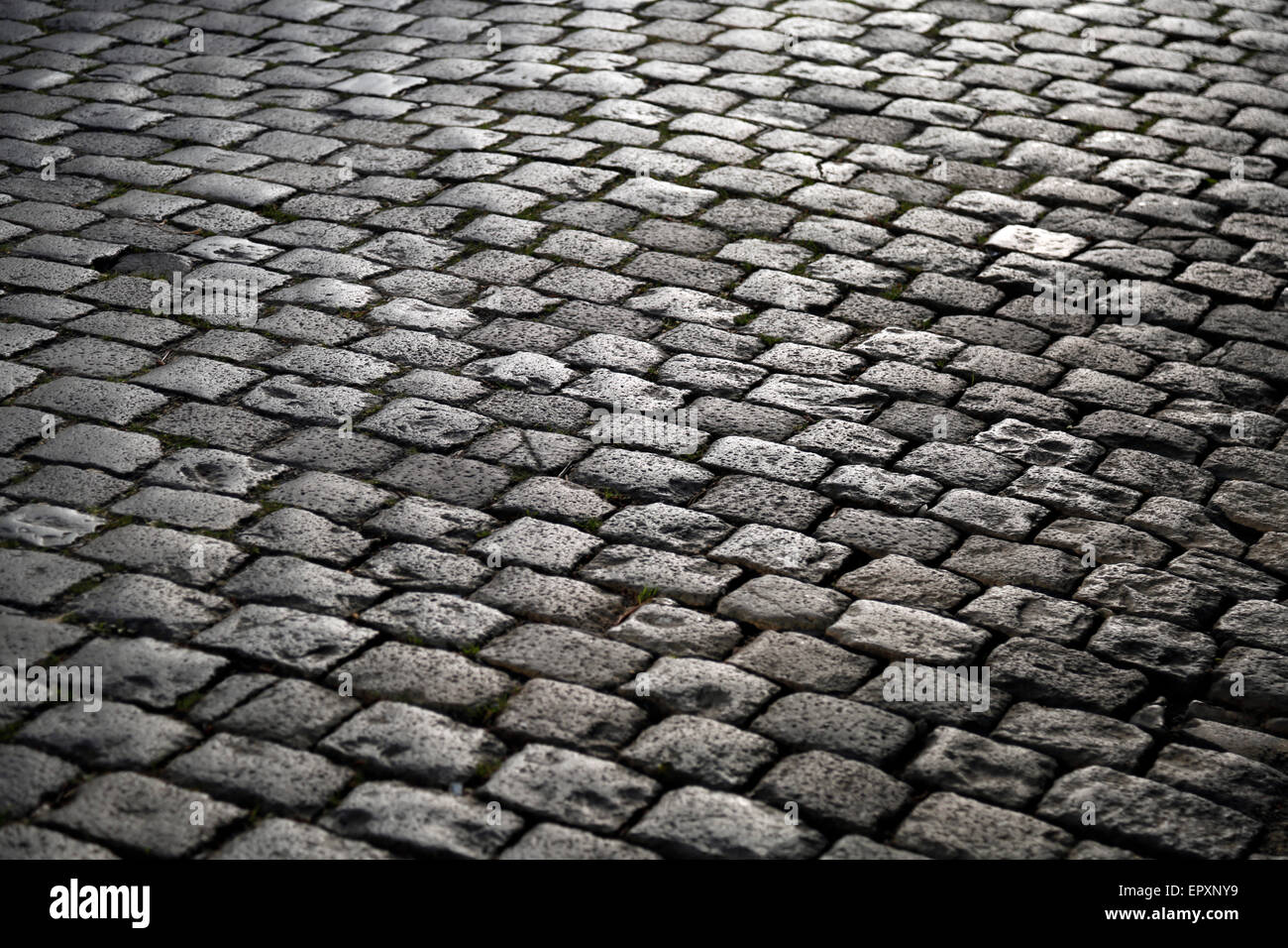 A Cobblestone Road Stock Photo