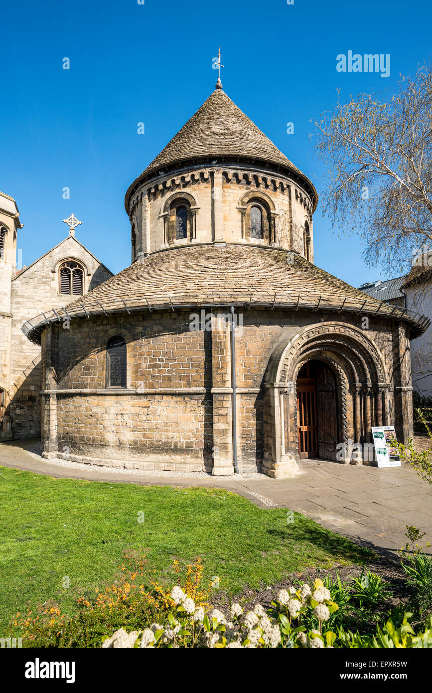The Church of the Holy Sepulchre, Cambridge, is a medieval Anglican church and is known locally as The Round Church Stock Photo