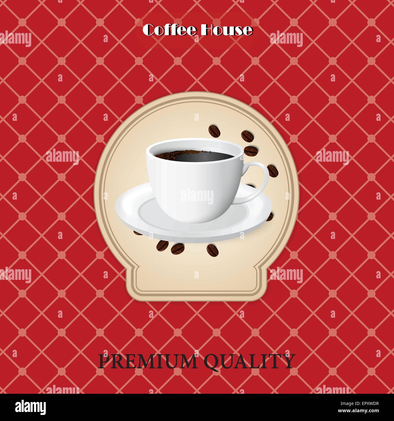 menu for coffee in vintage style with a mug Stock Vector Image & Art