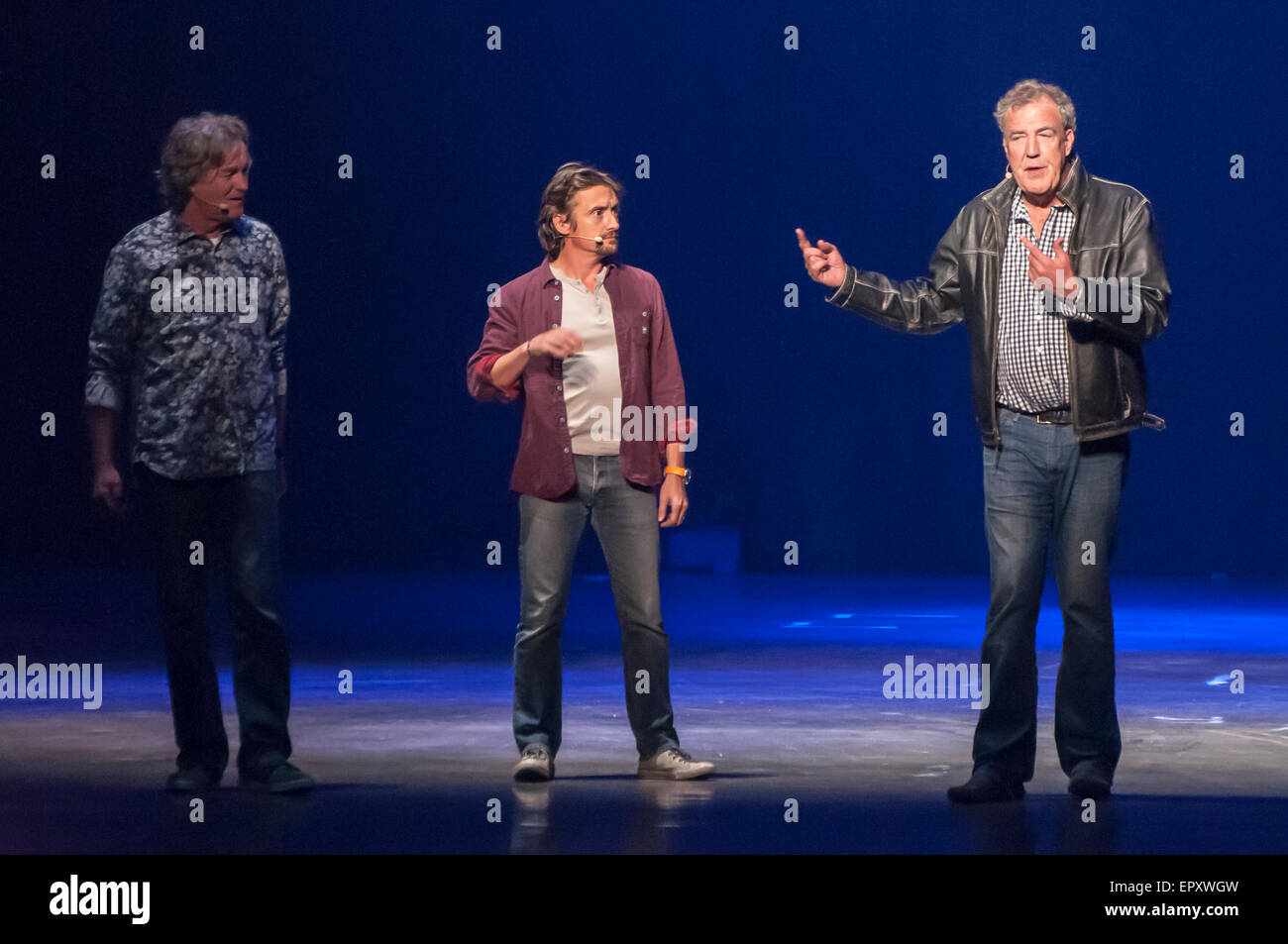 Belfast, Northern Ireland. 22 May 2015 - Clarkson, Hammond and May premier their car show Credit:  Stephen Barnes/Alamy Live News Stock Photo