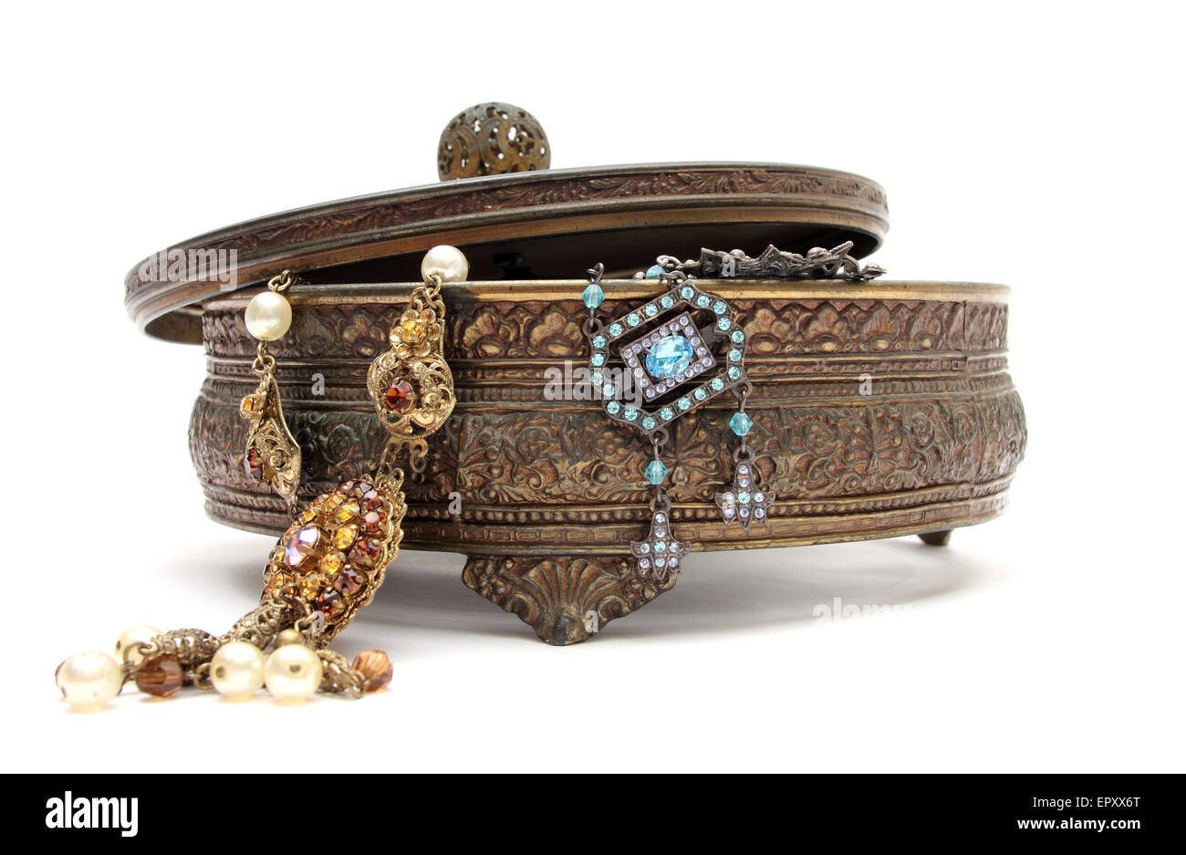 Old jewelery box Stock Photo