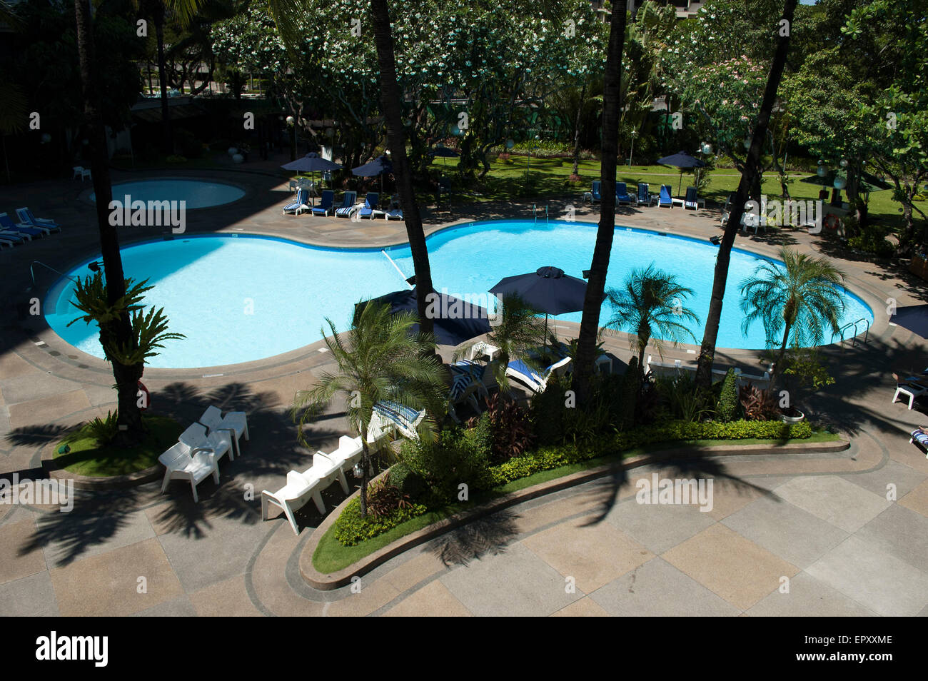 Swimming Pool Of The Intercontinental Hotel Manila Makati Philippines
