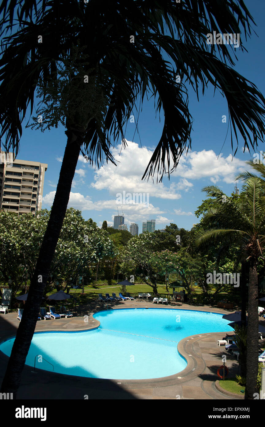 Swimming Pool Of The Intercontinental Hotel Manila Makati Philippines