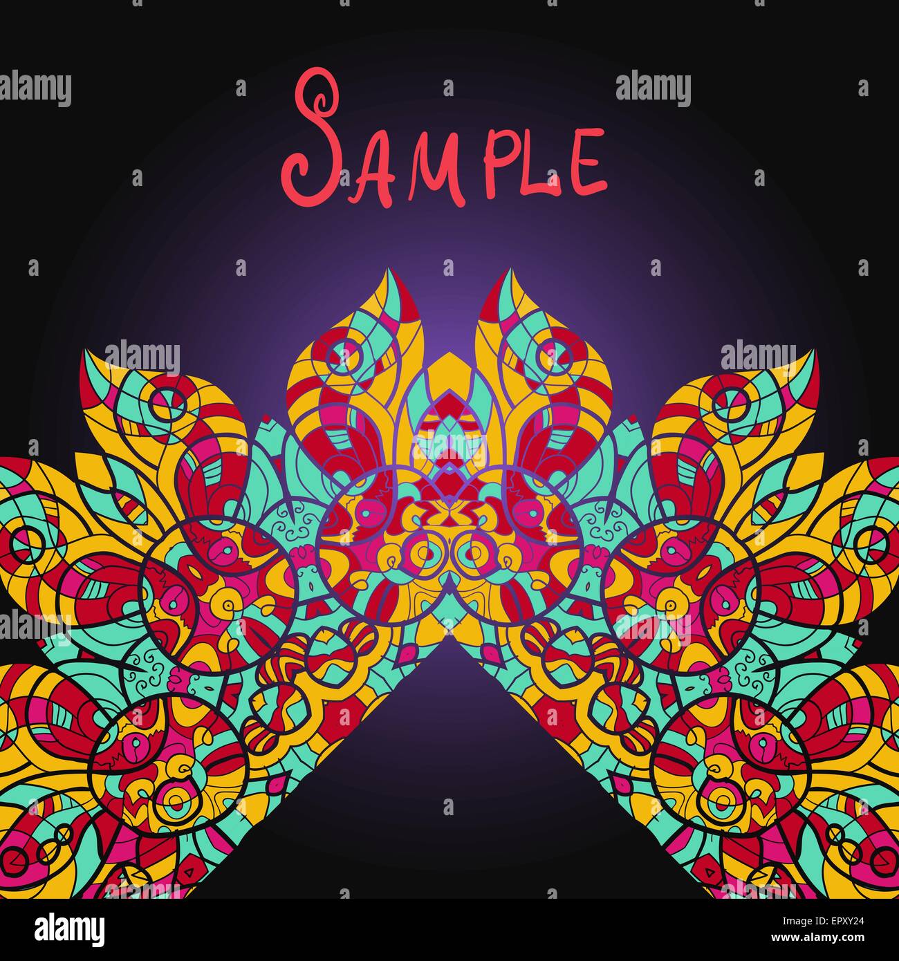 Vector de mandala hi-res stock photography and images - Alamy
