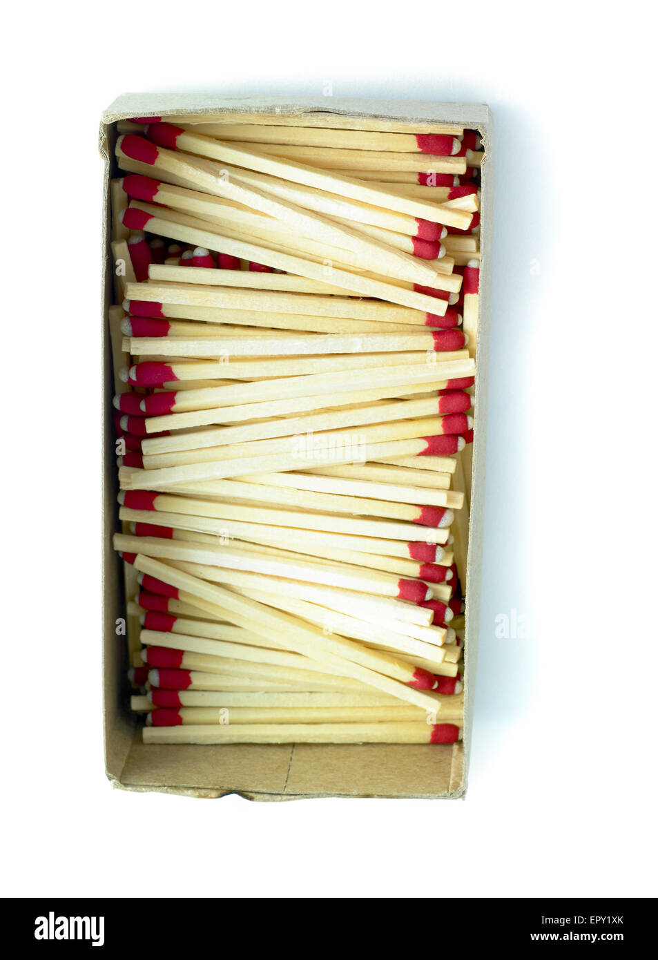 box of matches isolated on a white background Stock Photo