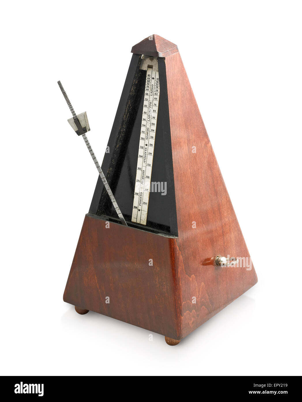 Mechanical Metronome Vintage Wood Clockwork Metronome Working Metronome  Piano Music Timer 