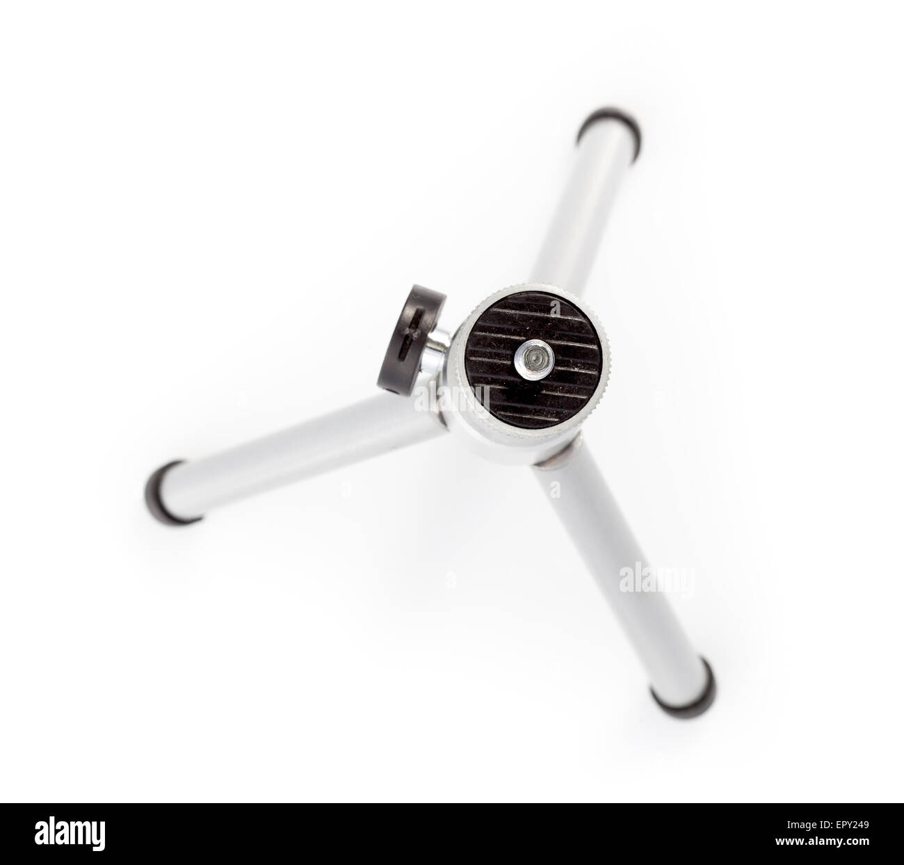 camera tripod isolated on a white background Stock Photo - Alamy