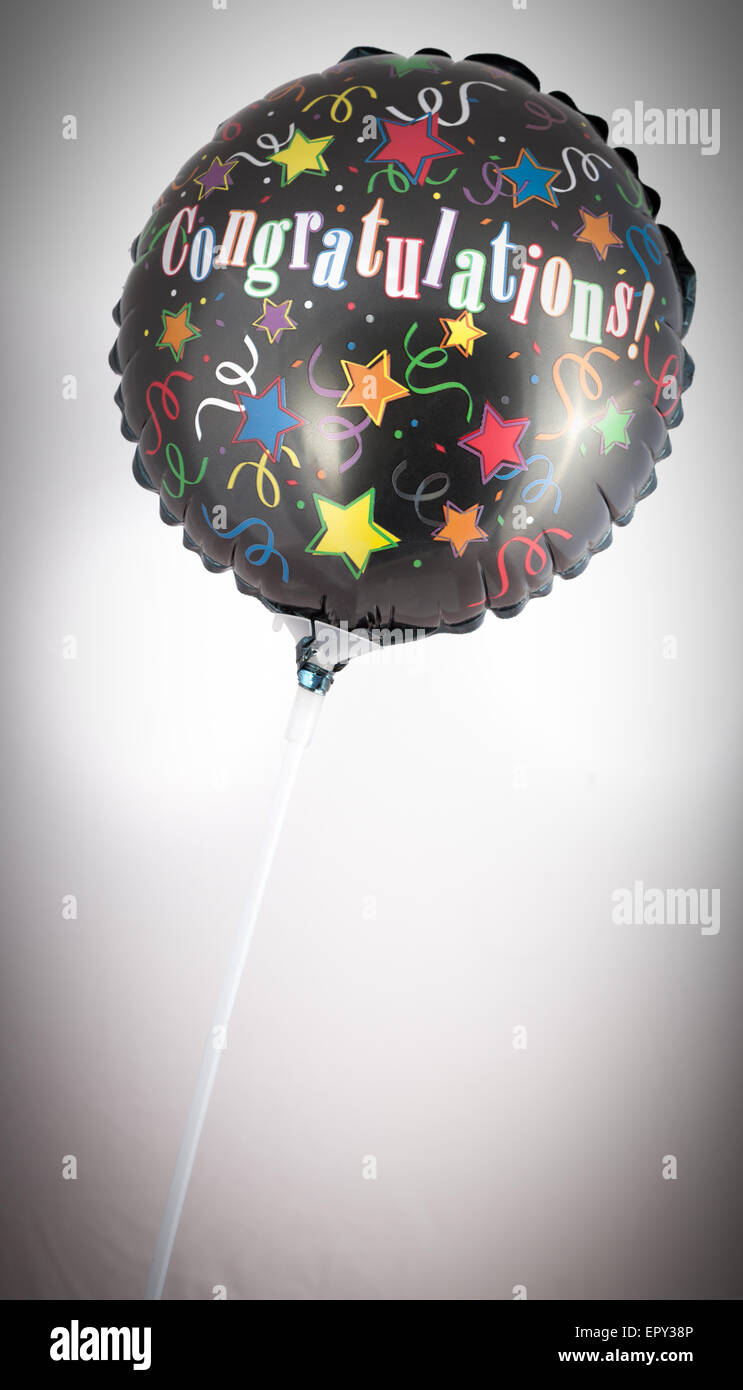 congratulations balloon isolated on a white background Stock Photo - Alamy