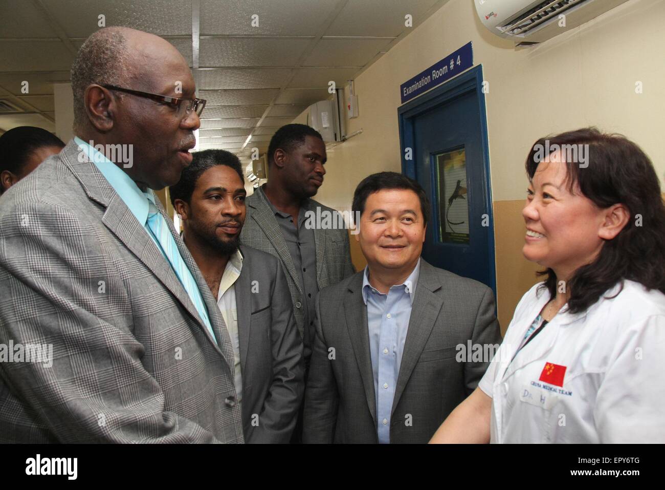 Kingston, Jamaica. 22nd May, 2015. Jamaican Minister of Health Fenton