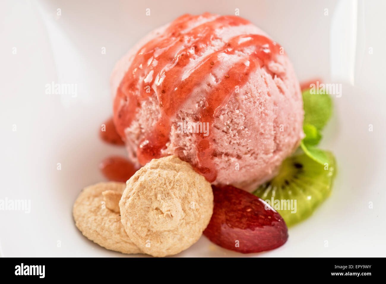Fruit ice cream Stock Photo Alamy