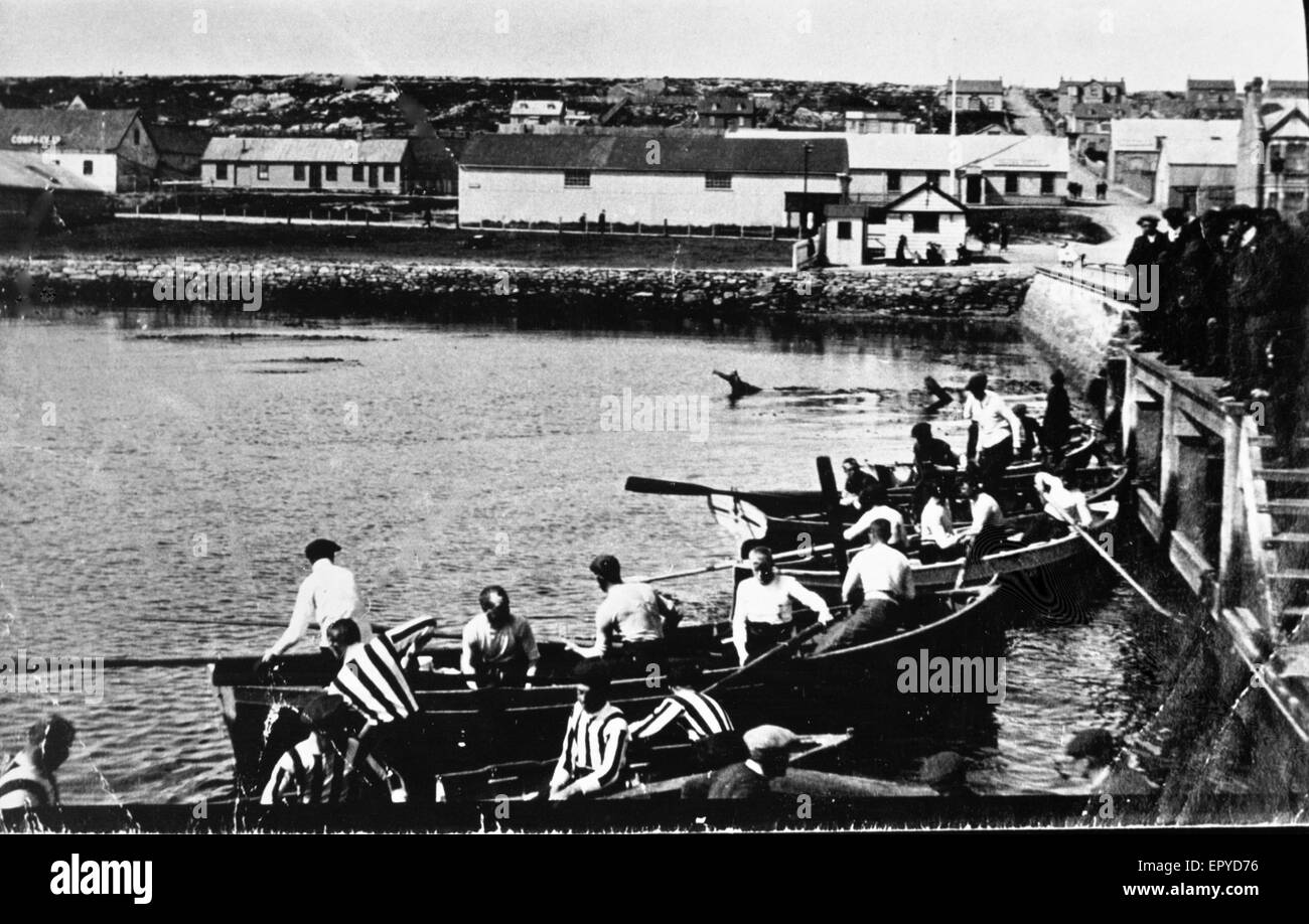 Stanley Boat race,Port Stanley,The Falkland Islands (British Overseas Territory Stock Photo Alamy