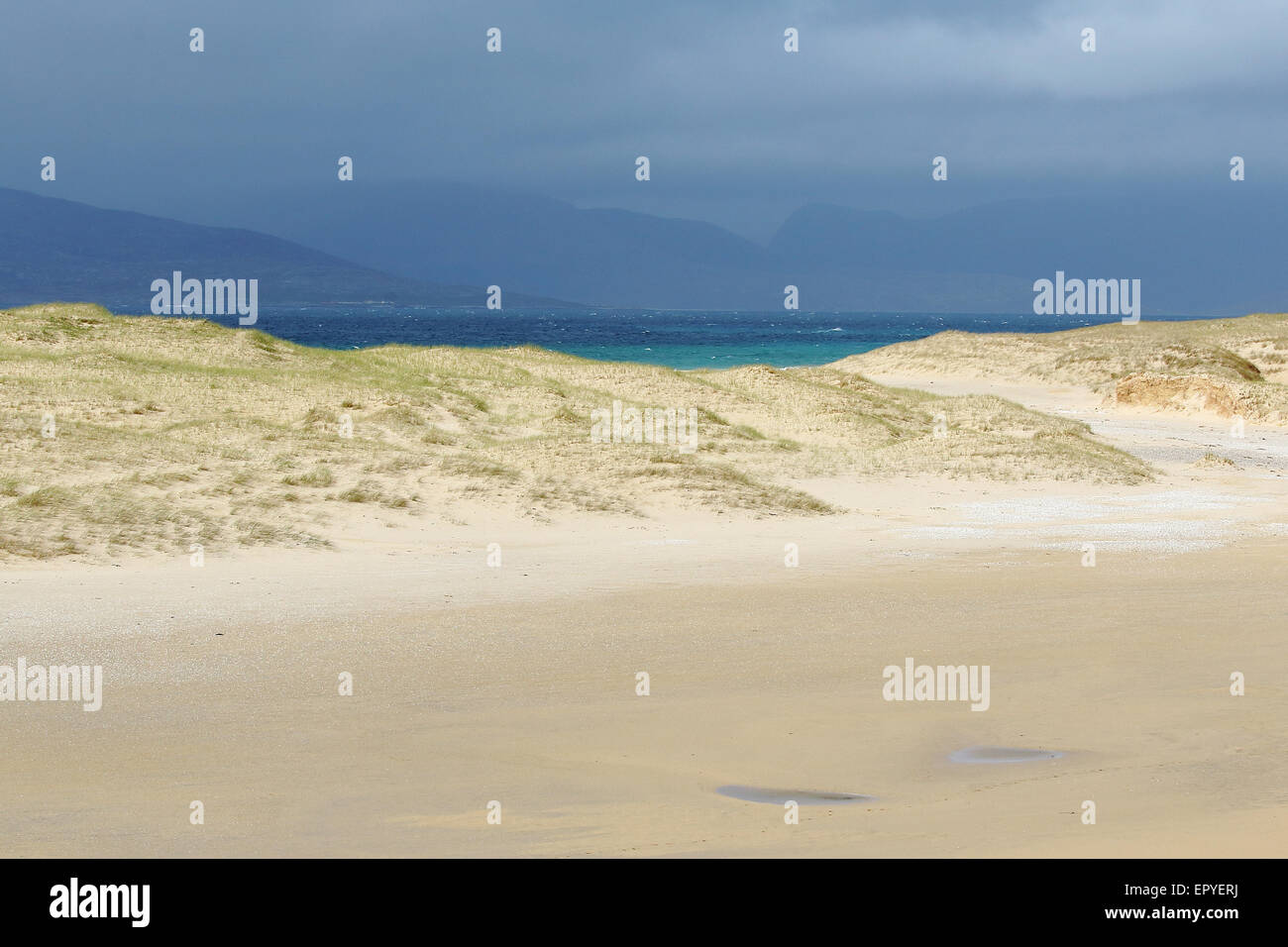 Scarista Beach, Harris Island, Outer Hebrides, Scotland, United Kingdom Stock Photo