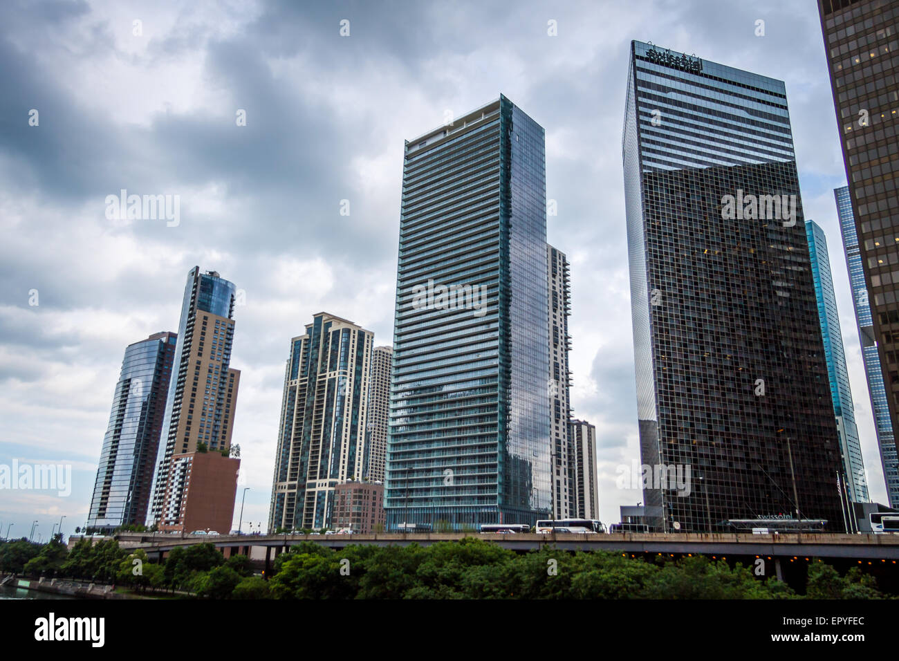 Skyscrapers in Chicago Stock Photo - Alamy