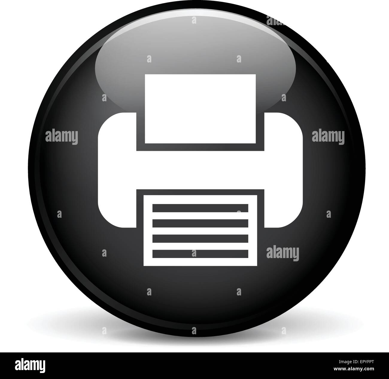 Black print button hi-res stock photography and images - Alamy