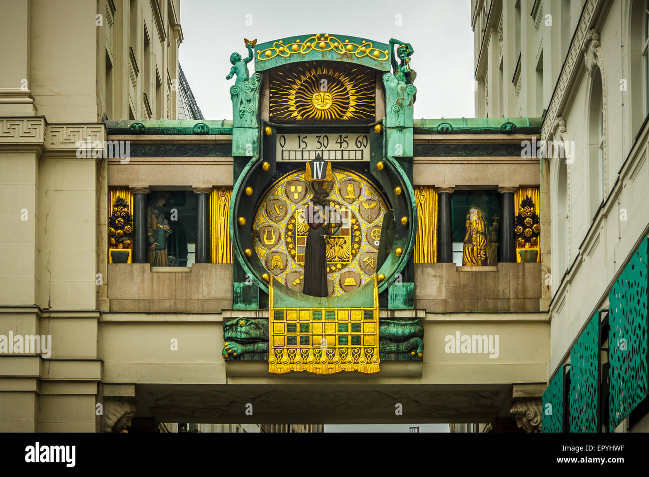 Anker clock in Vienna Stock Photo - Alamy