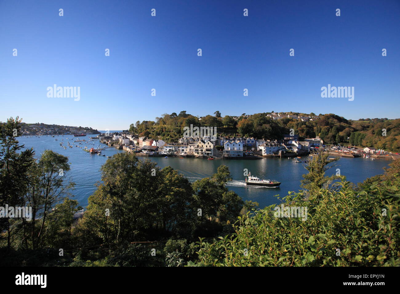 Fowey in Cornwall, England. Stock Photo