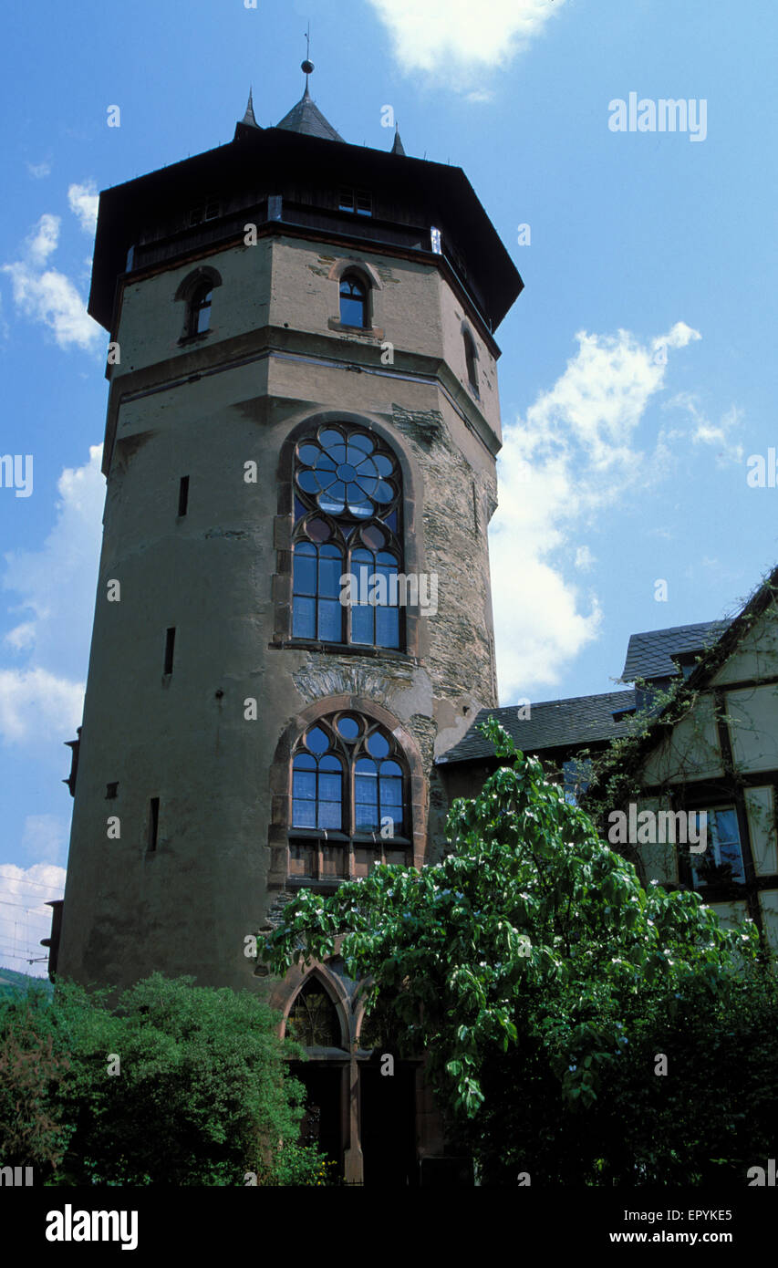 Defense Towers Of The Medieval Town Of Oberwesel In Rhine Valley, Germany  Stock Photo, Picture and Royalty Free Image. Image 85474711.