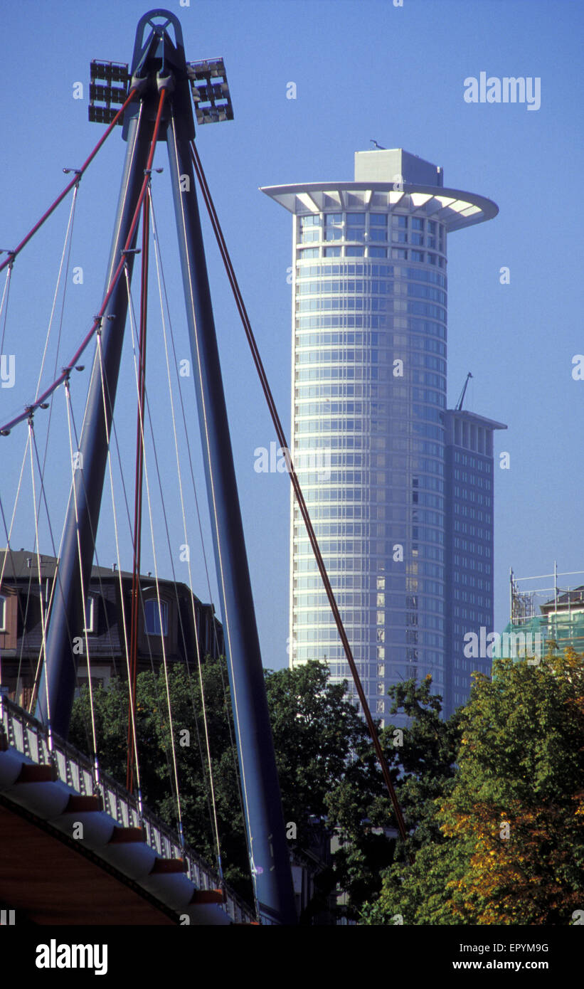 DEU, Germany, Hesse, Frankfurt, the Westendtower, high-rise building of the DZ Bank, Krone Hochhaus, Westendstreet 1, Hohlbeinst Stock Photo