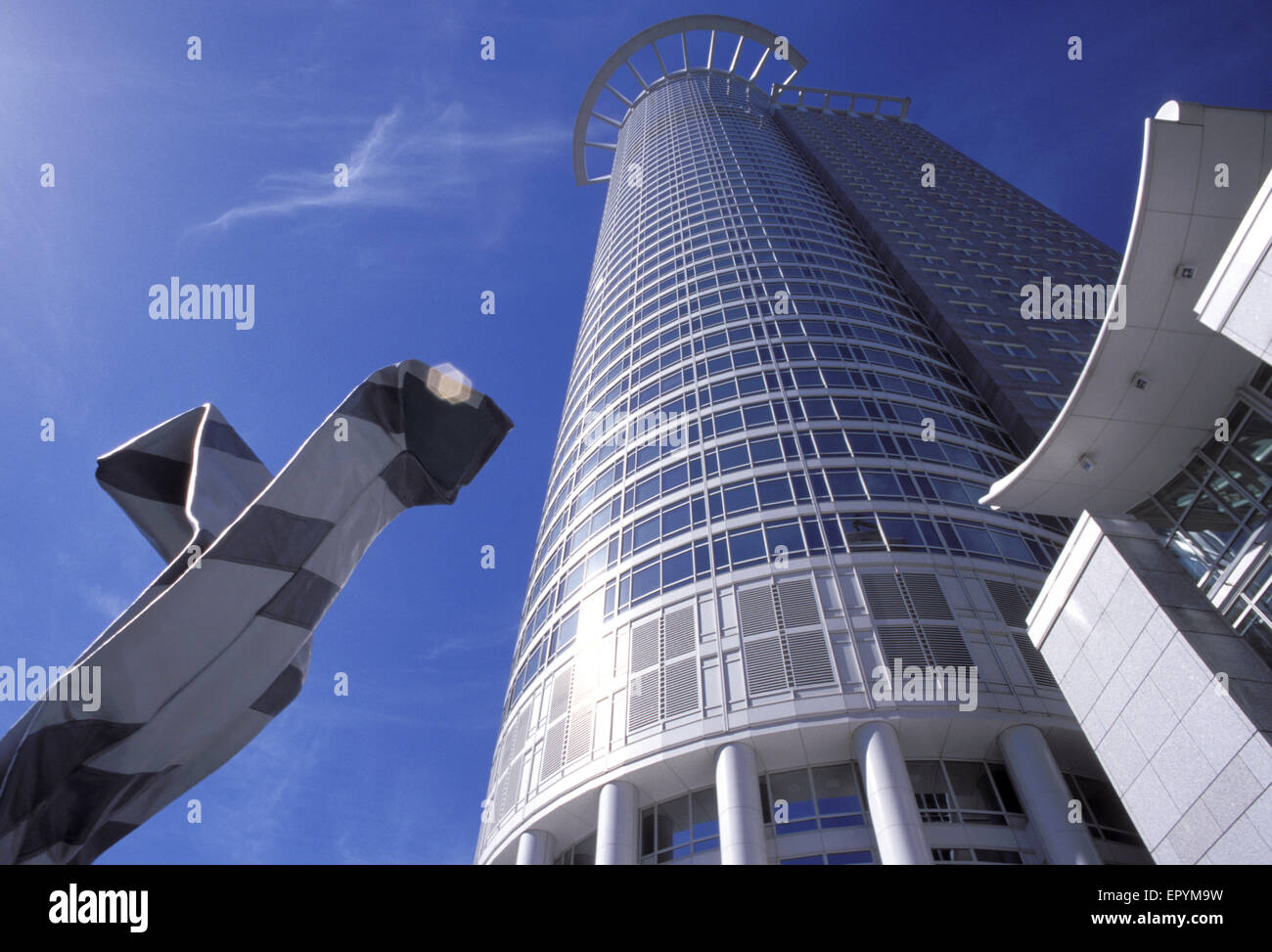 DEU, Germany, Hesse, Frankfurt, the Westendtower, high-rise building of the DZ Bank, Krone Hochhaus, Westendstreet 1.  DEU, Deut Stock Photo