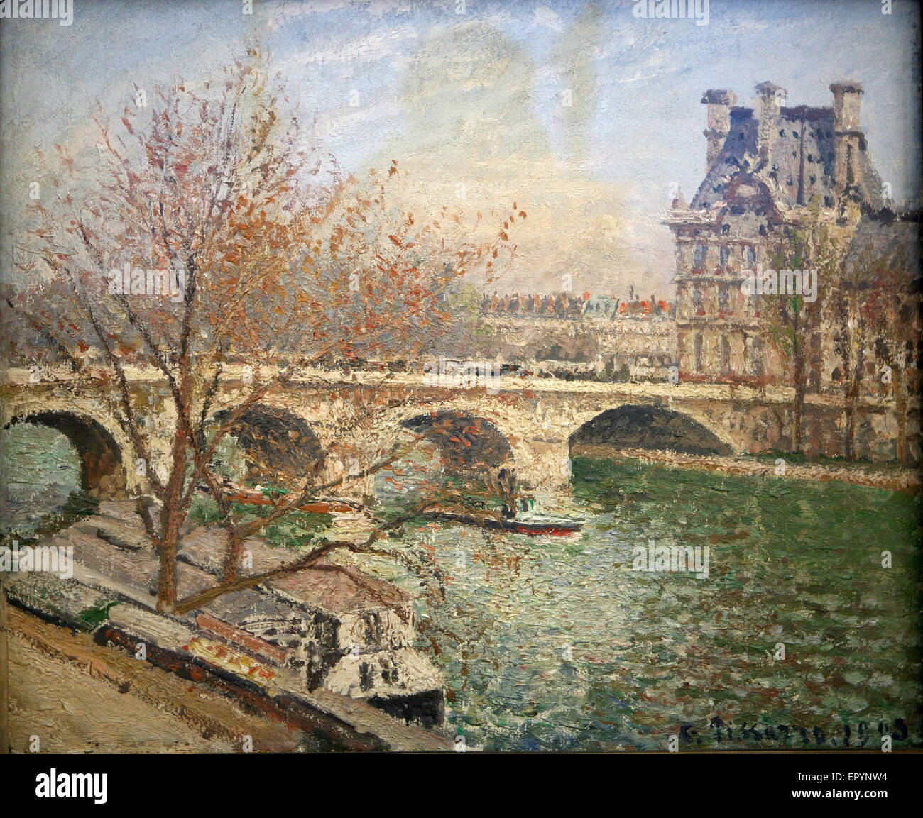 Camille Pissarro le pont royal et le pavillion de flore  1903 Stock Photo