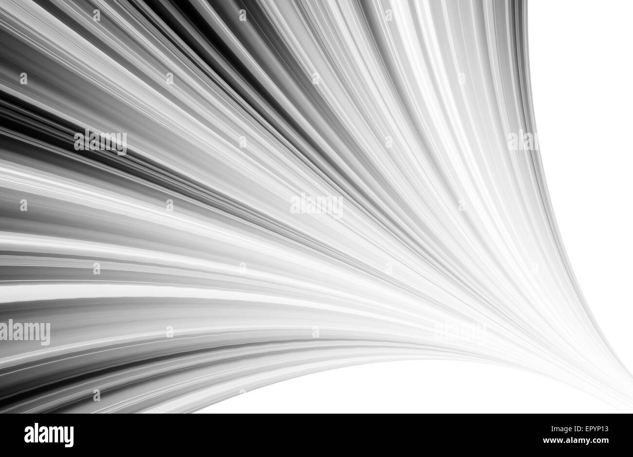 abstract black and white background and digital wave with motion blur ...