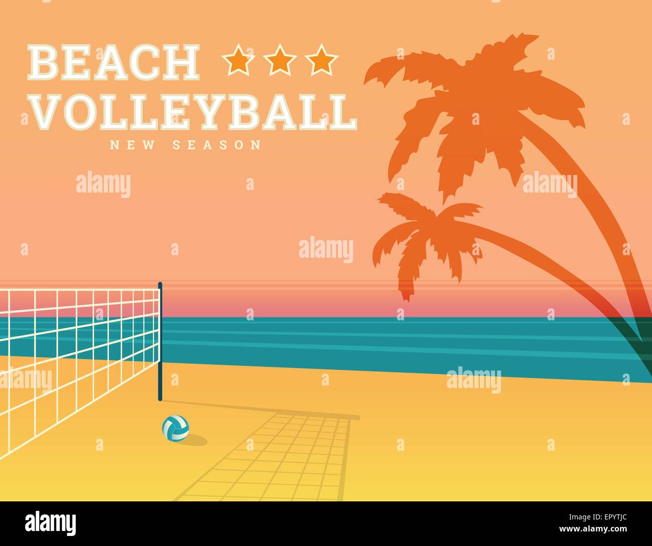 Beach volleyball season Stock Vector Image & Art Alamy