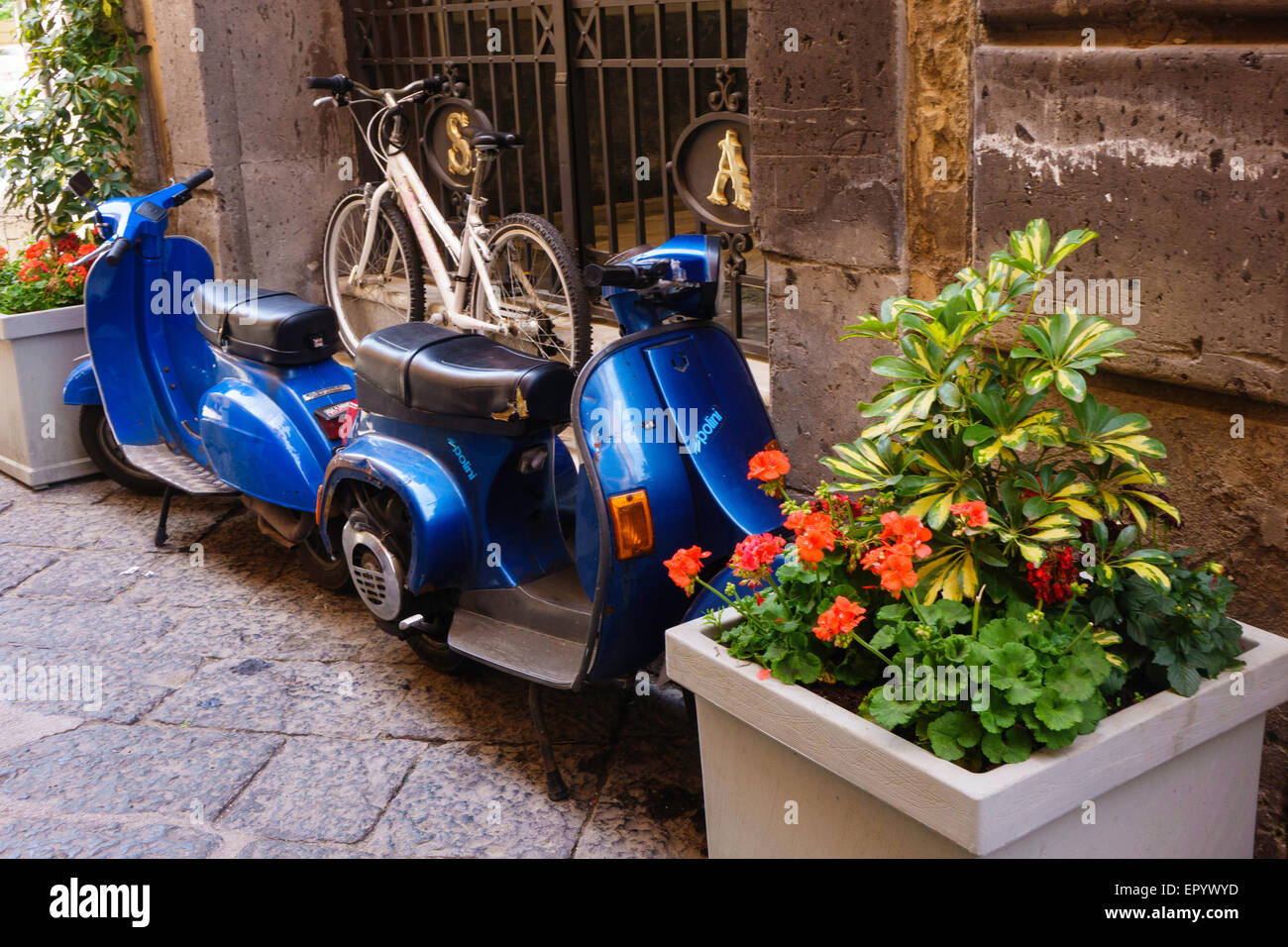 Motor Scooters Italy Stock Photo Alamy