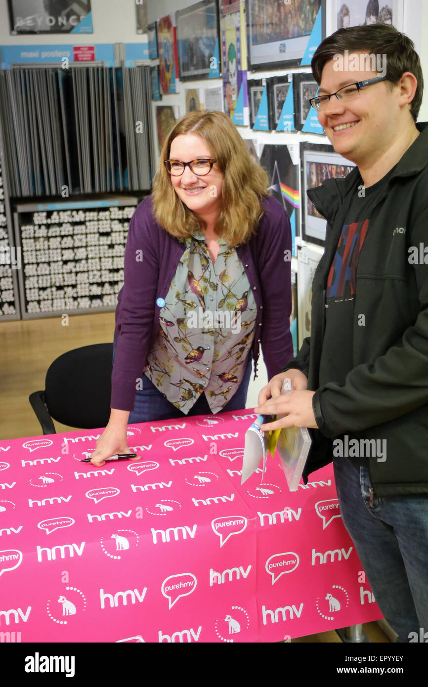 Comedian Sarah Millican promotes her DVD 'Home Bird' at HMV in Newcastle  Featuring: Sarah Millican Where: Newcastle, United Kingdom When: 18 Nov  2014 Credit: WENN.com Stock Photo - Alamy