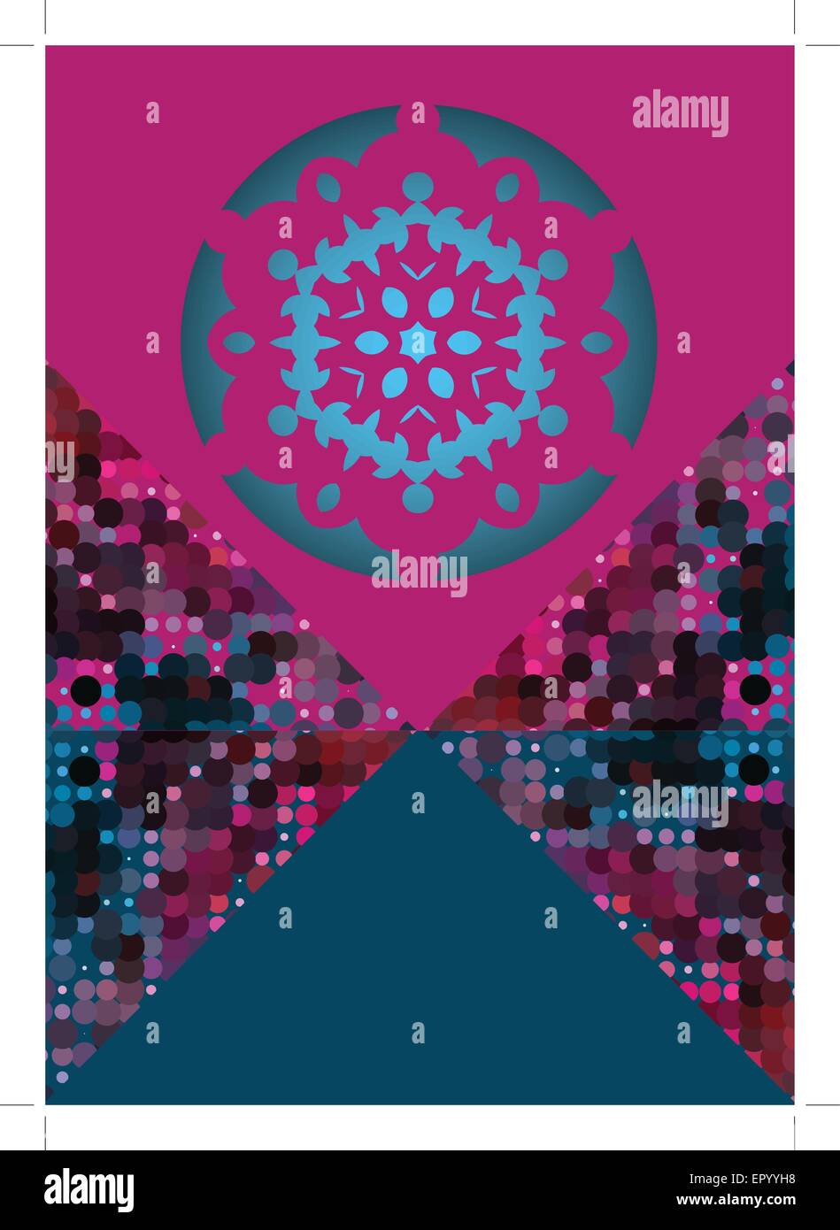 snowflake on pink Stock Vector Image & Art - Alamy