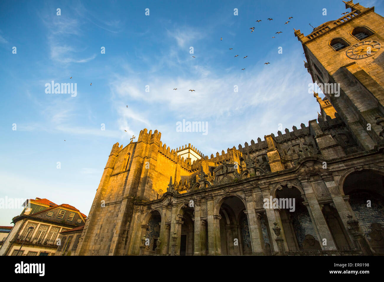 Porto Cathedral or Se do Porto, Portugal. Romanesque architecture Stock ...
