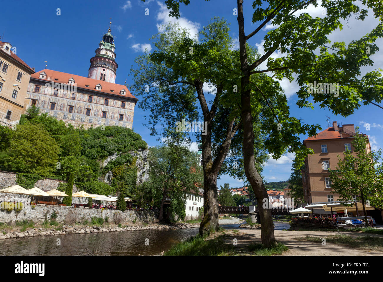 Cesky Krumlov, UNESCO heritage world site, medieval town, Czech Republic Stock Photo